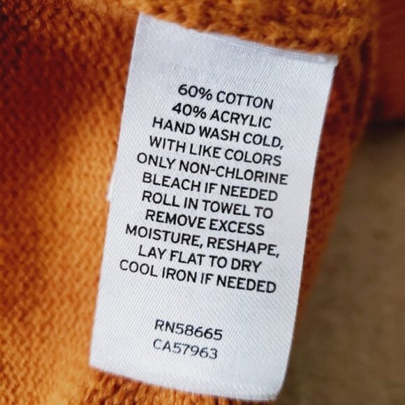 Melrose & Market Burnt Orange Boxy Quarter Zip Lounge Pullover sweater XL - Picture 6 of 7